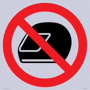 P920 Prohibition: No motorcycle helmets